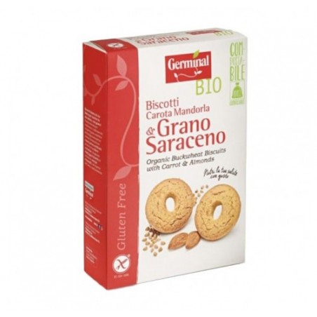 BISC. S/GLUT.BIO CAROTA MANDORLA G.250X8
