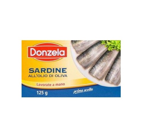 SARDINE DONZELA OLIO OLIVA     GR.125X50