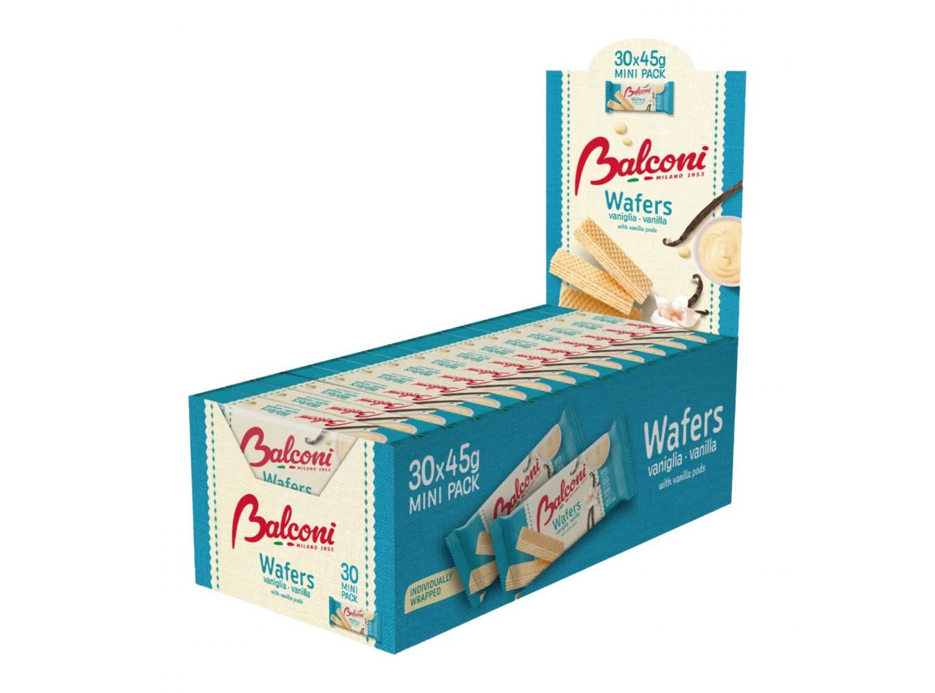 WAFERS VANIGLIA BALCONI     GR.45X30 N.4