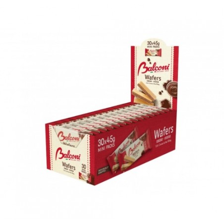 WAFERS CACAO BALCONI        GR.45X30 N.4