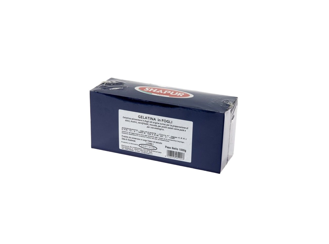 GELATINA FOGLI SHAPUR 300 FG.    KG.1X10