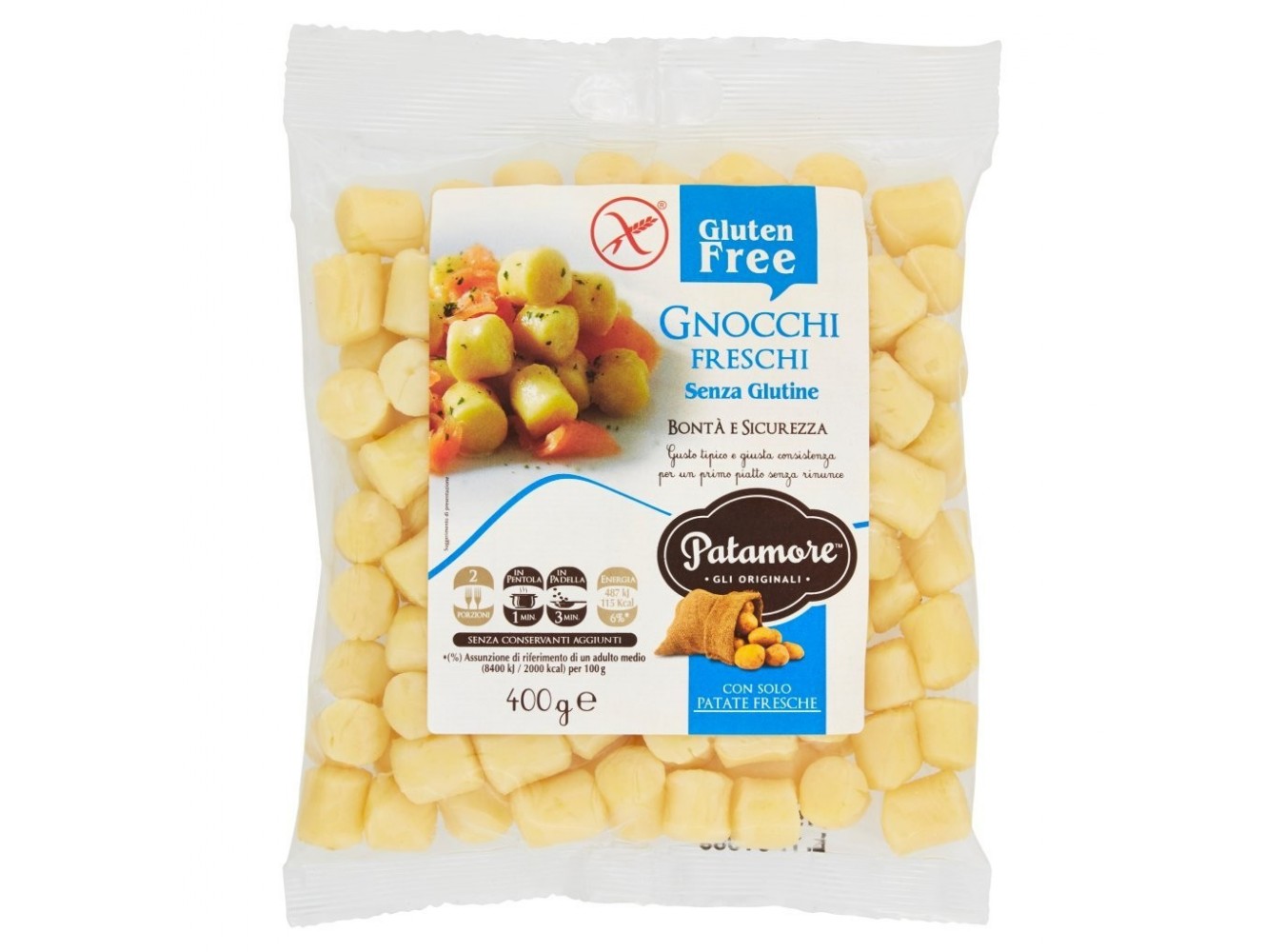 GNOCCHI PATATE S/GLUTINE PATAMORE G400X6