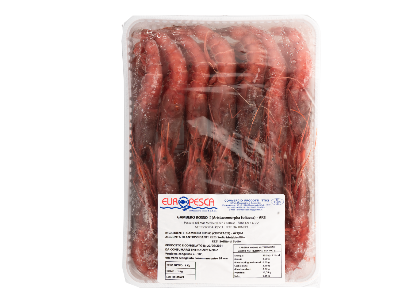 GAMBERI ROSSI I SICILIA         PZ6X1KG