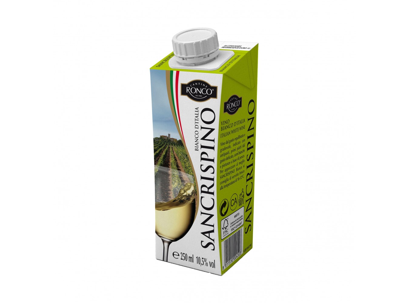 VINO BIANCO BRICK SAN CRISPINO ML.250X24