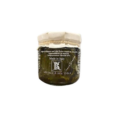 FOGLIE DI CAPPERI IN OLIO EVO    GR.90X6