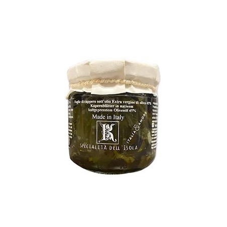 FOGLIE DI CAPPERI IN OLIO EVO    GR.90X6