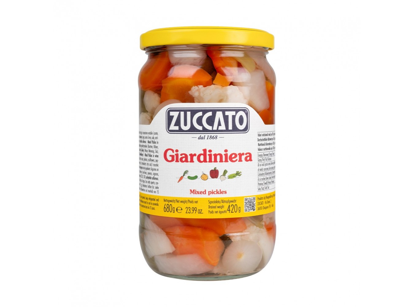 GIARDINIERA ACETO ZUCCATO      GR.680X12