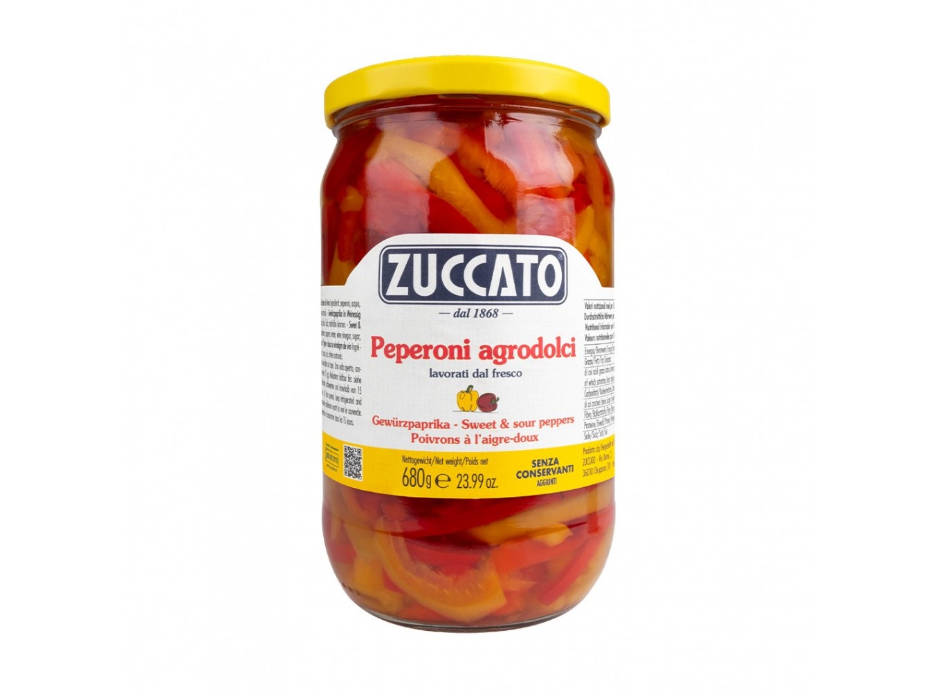 PEPERONI FILETTO ZUCCATO       GR.680X12