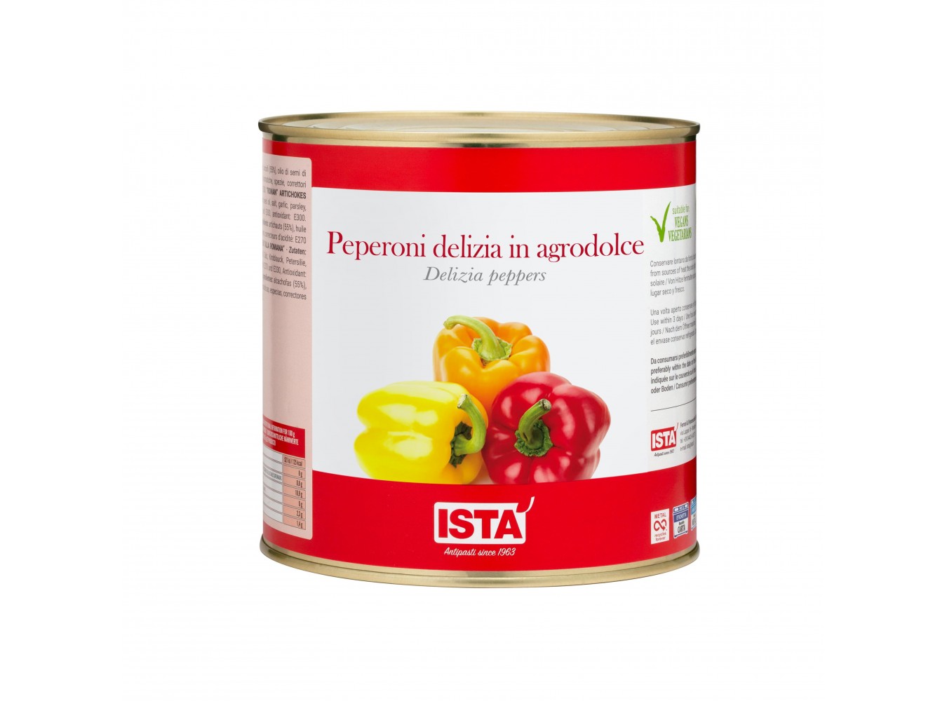 PEPERONI DELIZIA AGRODOLCE ISTA'  KG.2X6