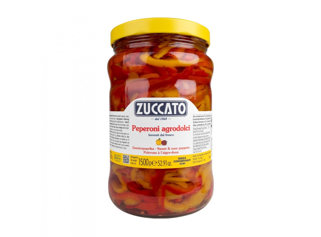 PEPERONI FILETTO ZUCCATO        KG.1,5X6