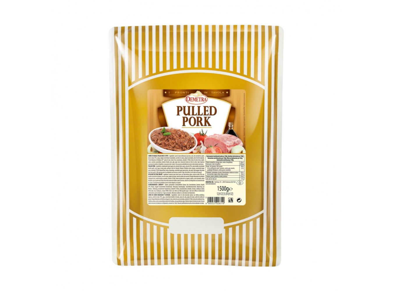 PULLED PORK DEMETRA             KG.1,7X6