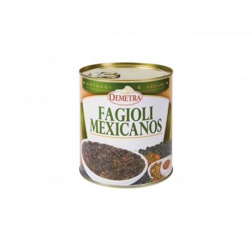 FAGIOLI NERI MEXICANOS DEMETRA  GR.900X6