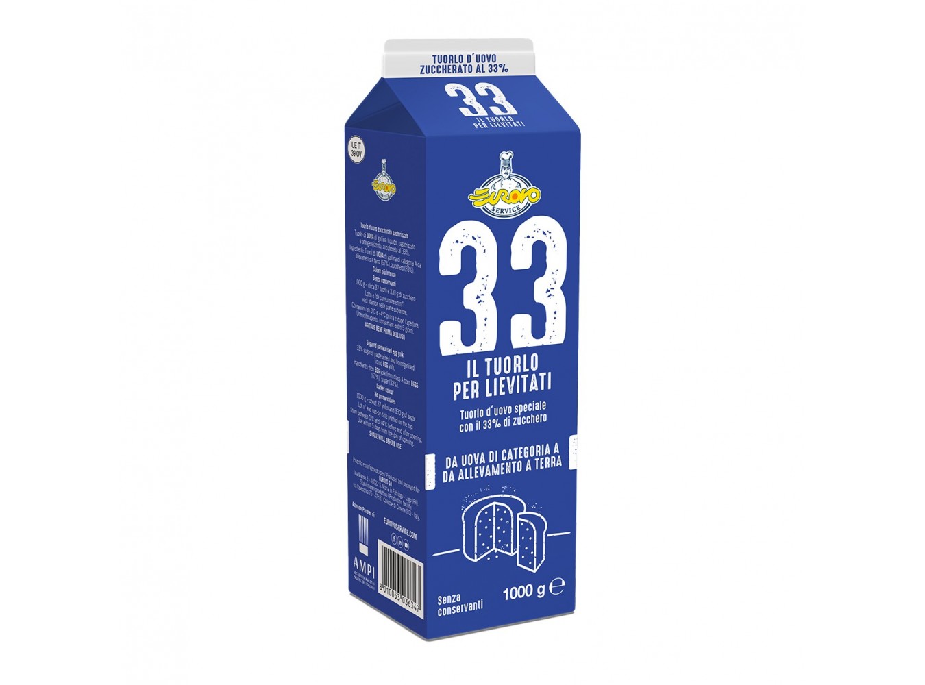 UOVA BRICK TUORLO '33 ZUCCHERATO' LT.1X6