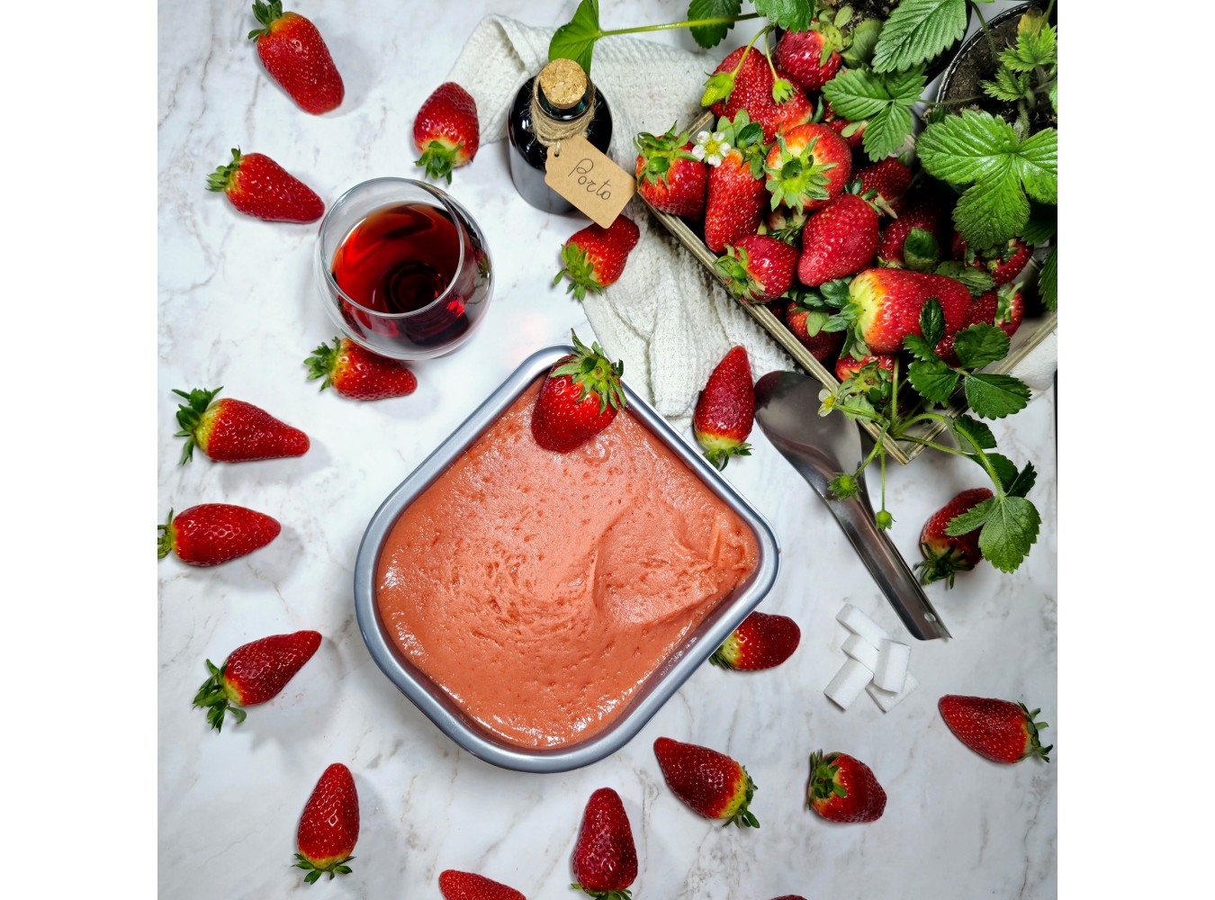 SORBETTO FRAGOLA E PORTO        KG.1,6X2