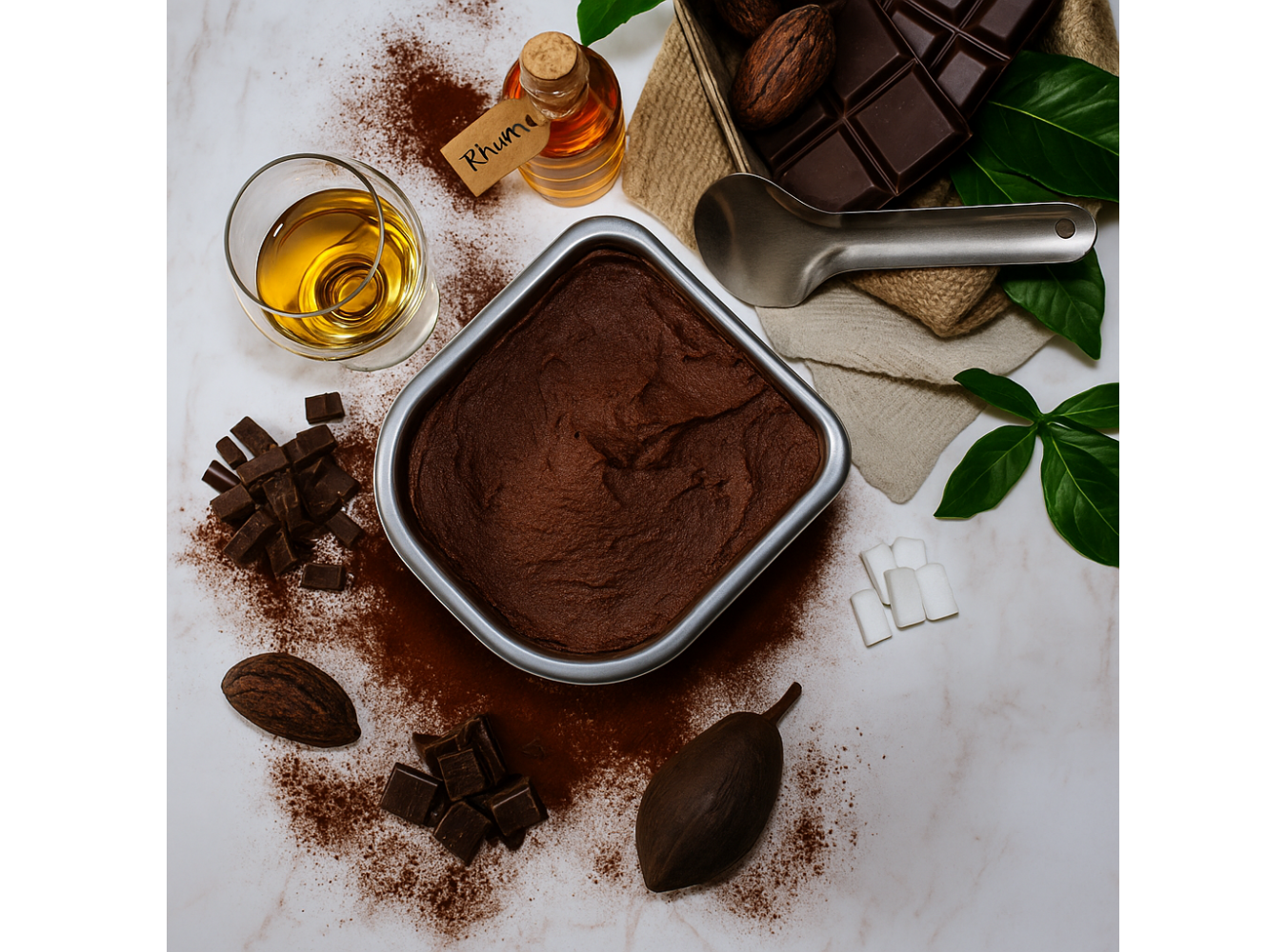 SORBETTO FONDENTE E RHUM          KG.1,6