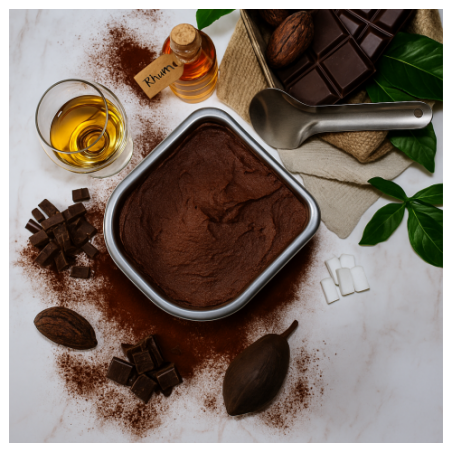 SORBETTO FONDENTE E RHUM          KG.1,6