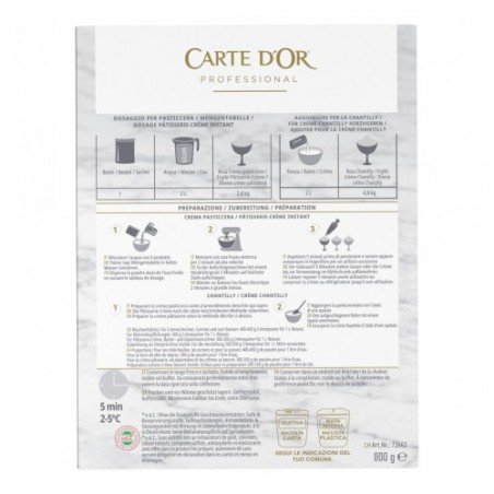 CREMA PASTIC. A FREDDO CARTE D'OR G900X6