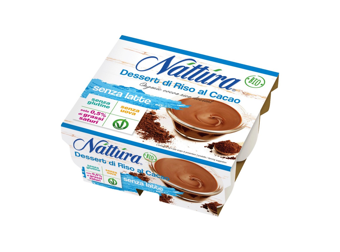 BUDINO PRONTO RISO CACAO BIO GR100X4 N.6