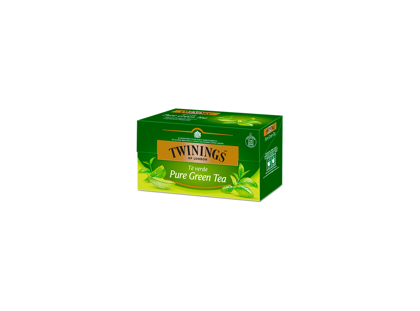 THE VERDE TWININGS PURE GREEN TEA F25X12