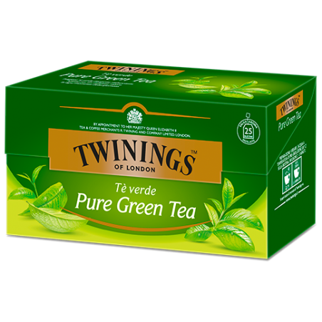 THE VERDE TWININGS PURE GREEN TEA F25X12