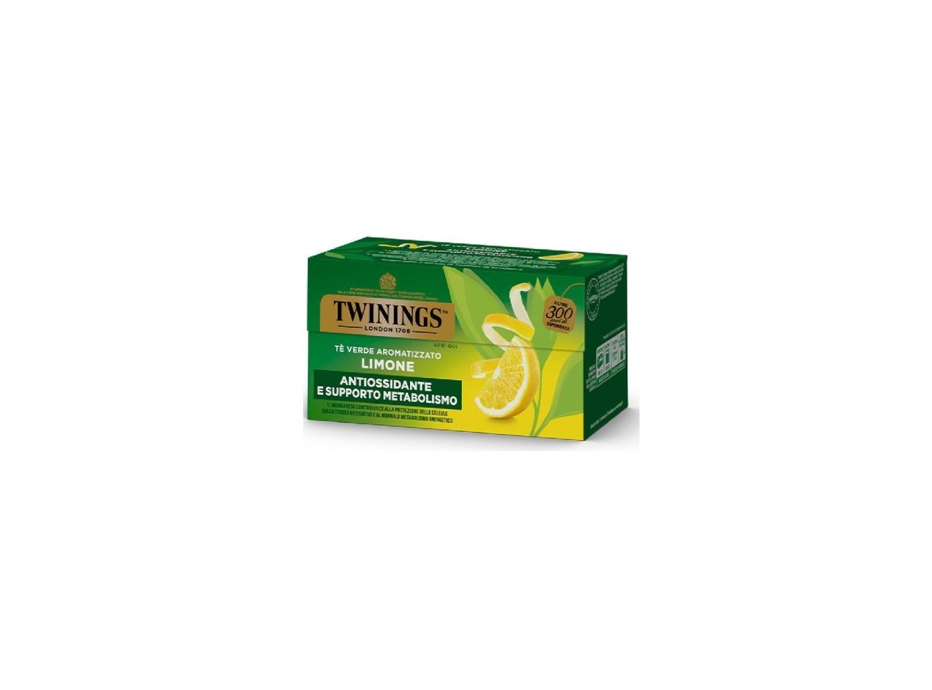 THE TWININGS GREEN TEA AL LIMONE F.20X12