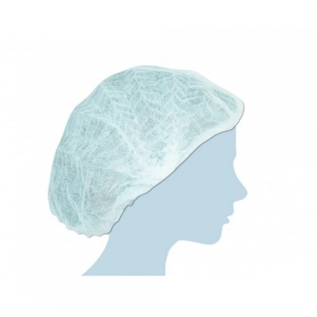 CUFFIA TONDA PLISSE' BIANCO     N.100X10