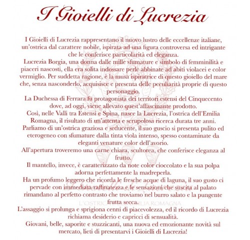 OSTRICA GIOIELLI DI LUCREZIA N3 24PZ 2KG