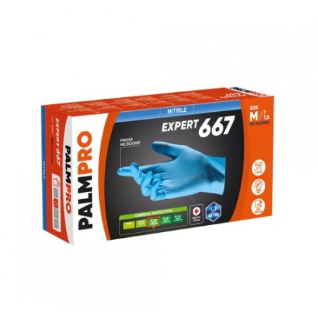 GUANTI NITRILE S/POLVERE BLU XL N.100X10