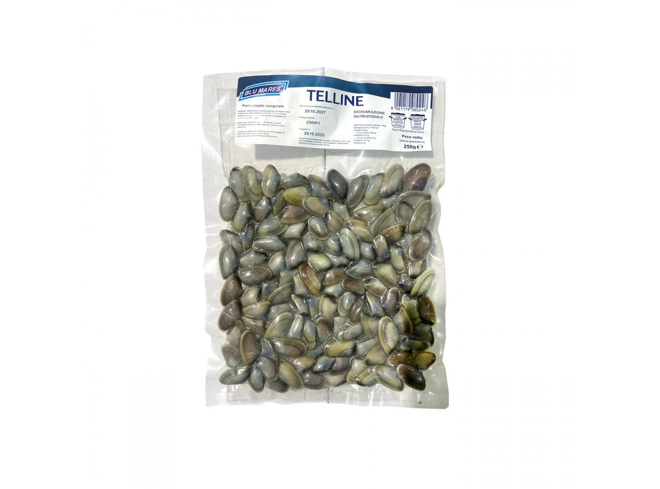TELLINE C/G BLU MARES TURCHIA PZ12X250GR