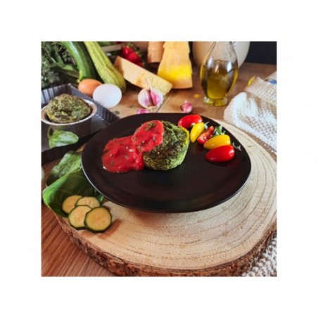 FLAN ERBETTE E ZUCCHINE GELO   GR.100X30