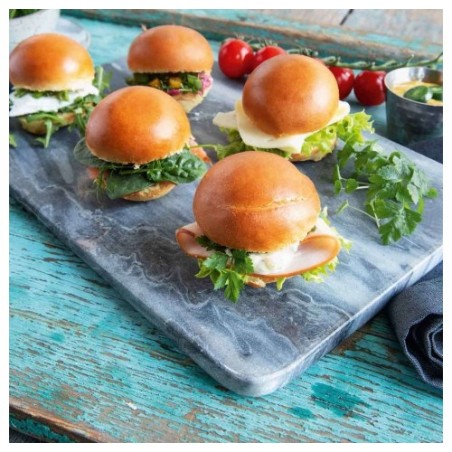 PANE MINI BURGER BRIOCHE GELO  GR.18X100