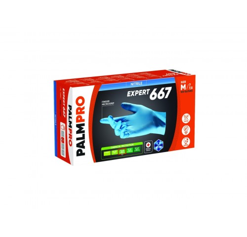 GUANTI NITRILE S/POLVERE BLU XL N.100X10