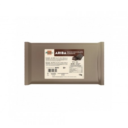 CIOCCOLATO FONDENTE 72% ARIBA    KG.1X10