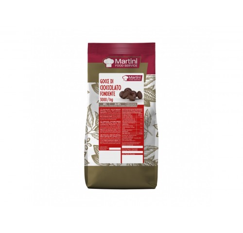 CIOCCOLATO FONDENTE GOCCE MARTINI KG1X10