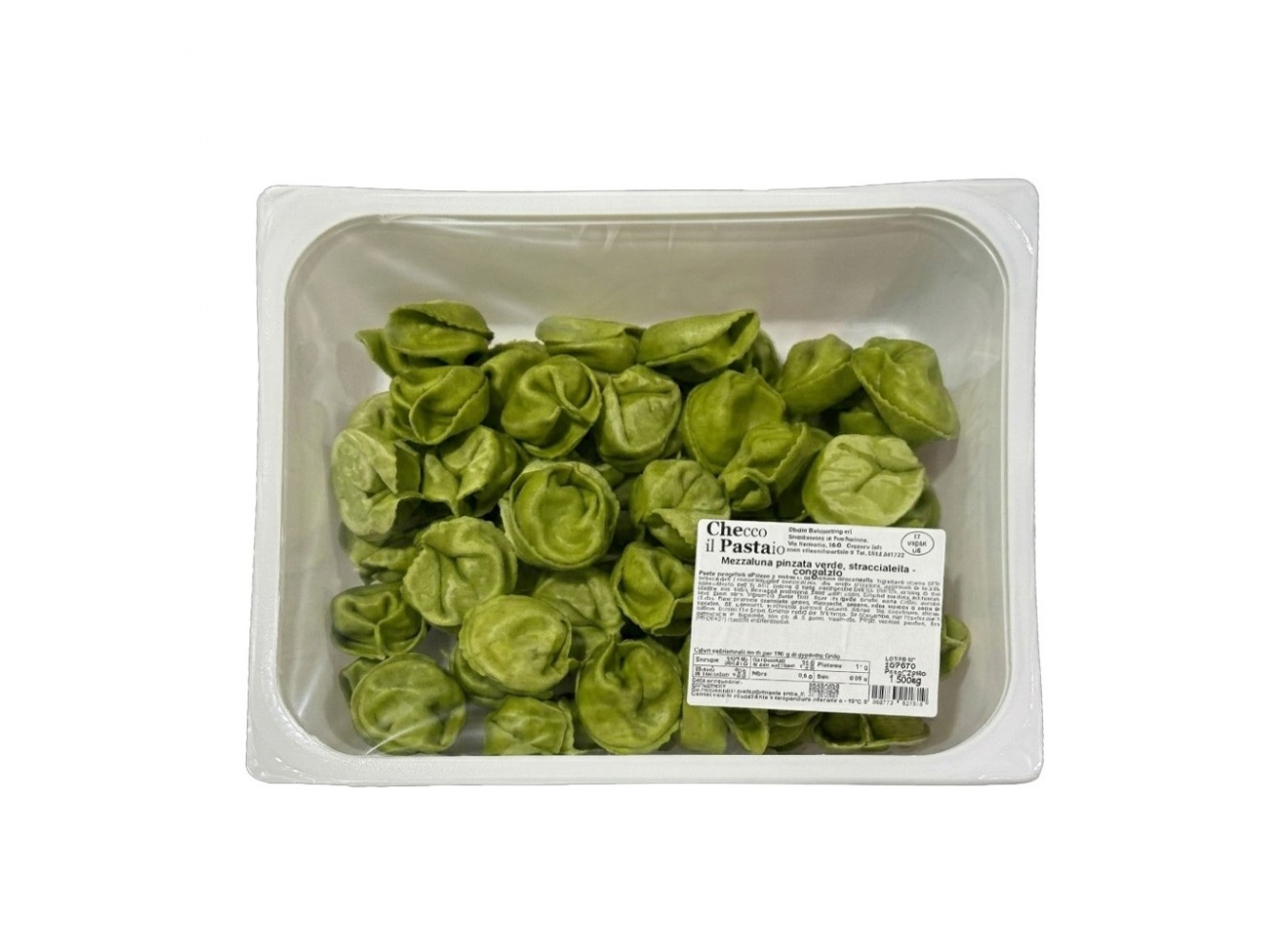 MEZZALUNA VERDE CON STRACCIATELLA   KG.3