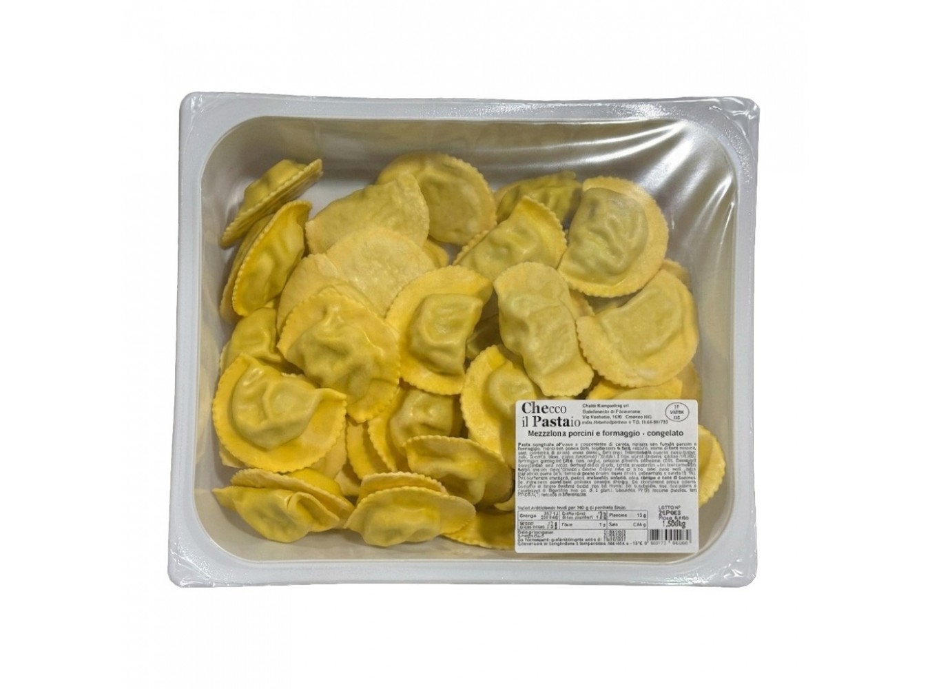 MEZZALUNA PORCINI E FORMAGGIO       KG.3
