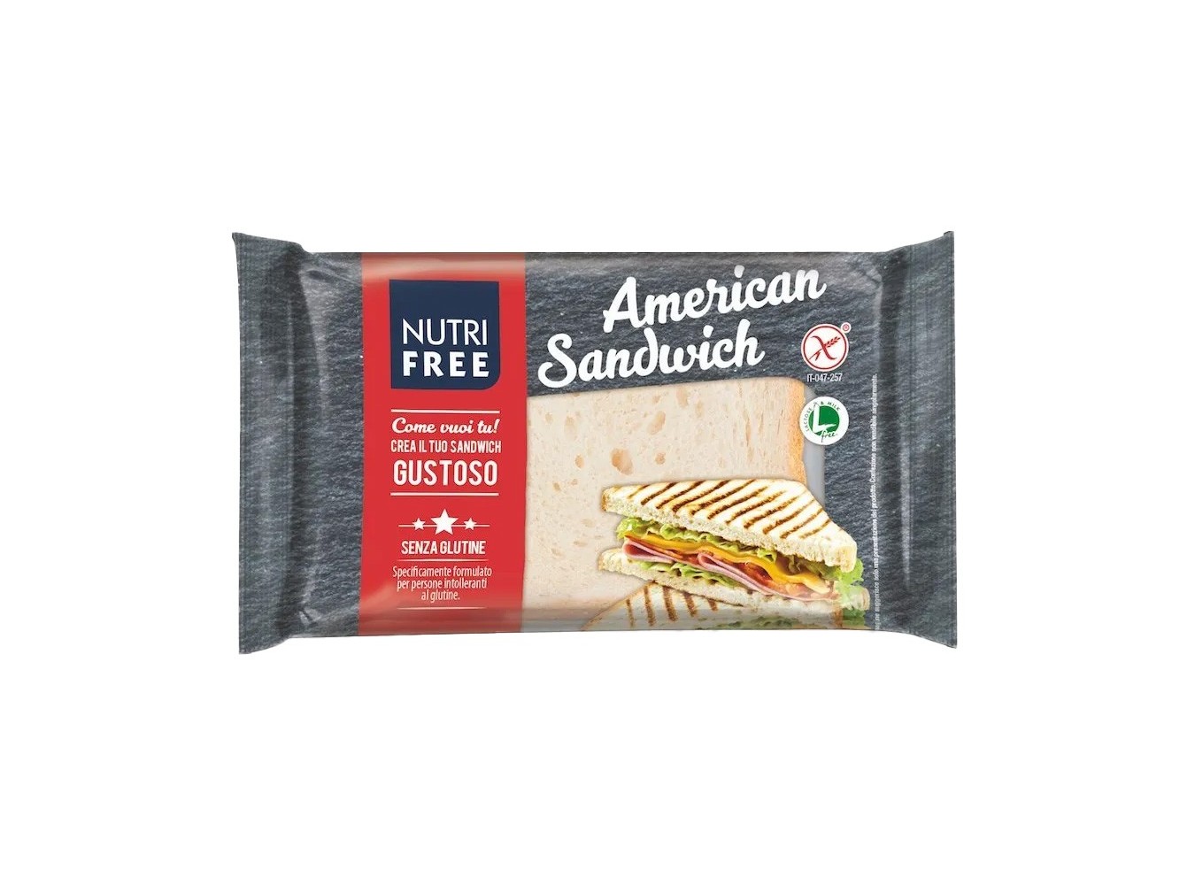 AMERICAN SANDWICH S/G NUTRIFREE GR240X10