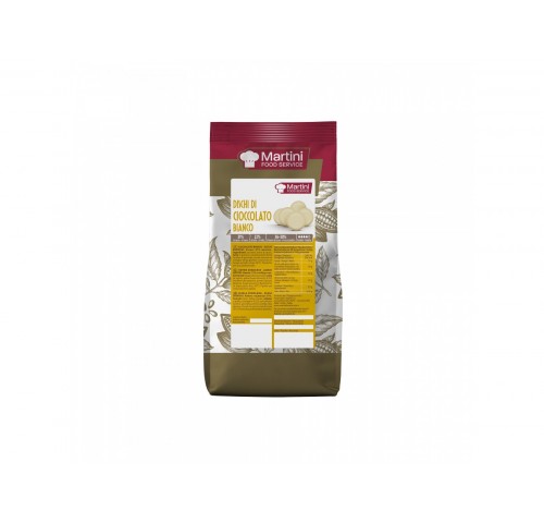 CIOCCOLATO DISCHI BIANCO MARTINI KG.1X10