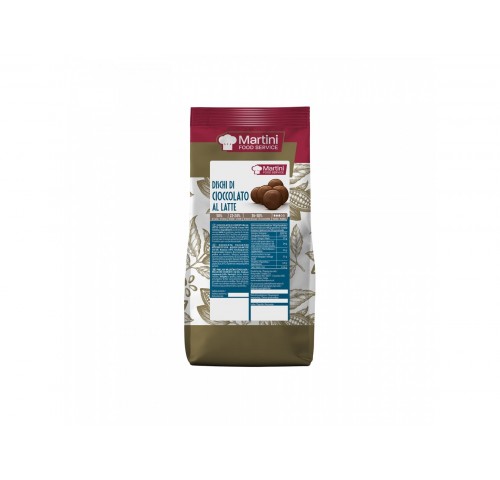 CIOCCOLATO DISCHI LATTE MARTINI  KG.1X10