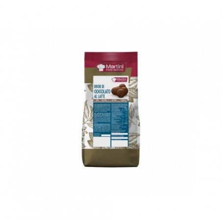 CIOCCOLATO DISCHI LATTE MARTINI  KG.1X10