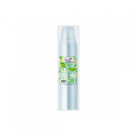 BICCH. BIODEGR.PLA CC.570 TRASP.PZ.25X28