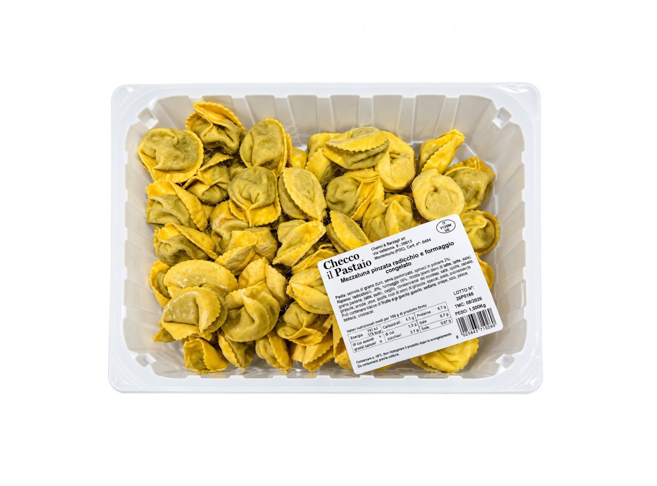 MEZZALUNA RADICCHIO/ASIAGO CHECCO KG.3