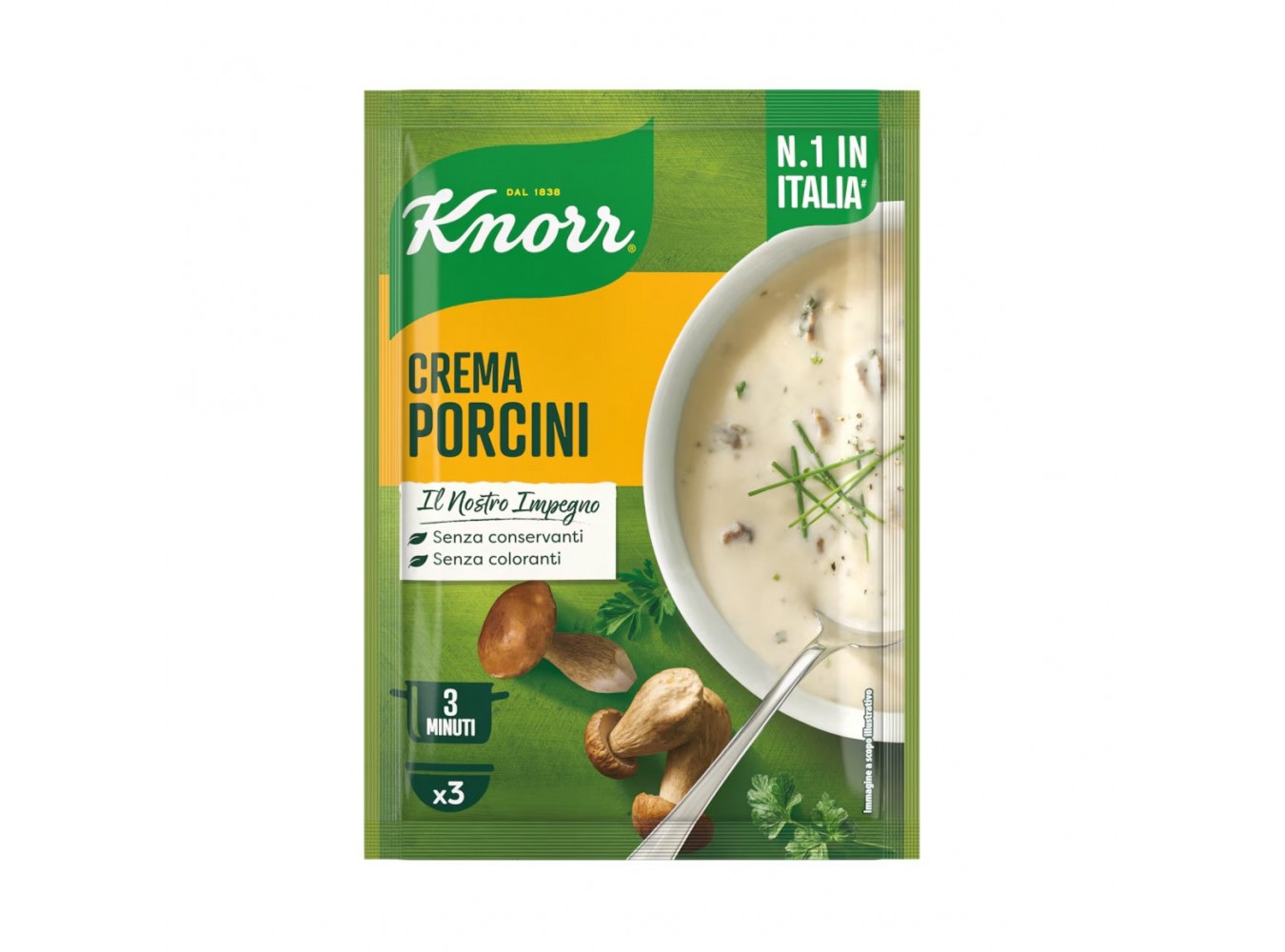 CREMA FUNGHI PORCINI KNORR        KG.1X6