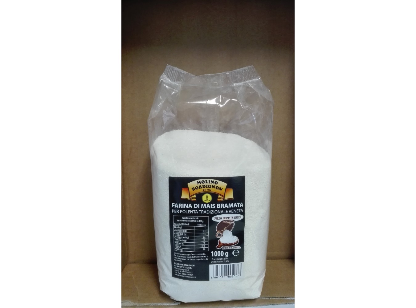 FARINA BIANCA PER POLENTA        KG.1X10