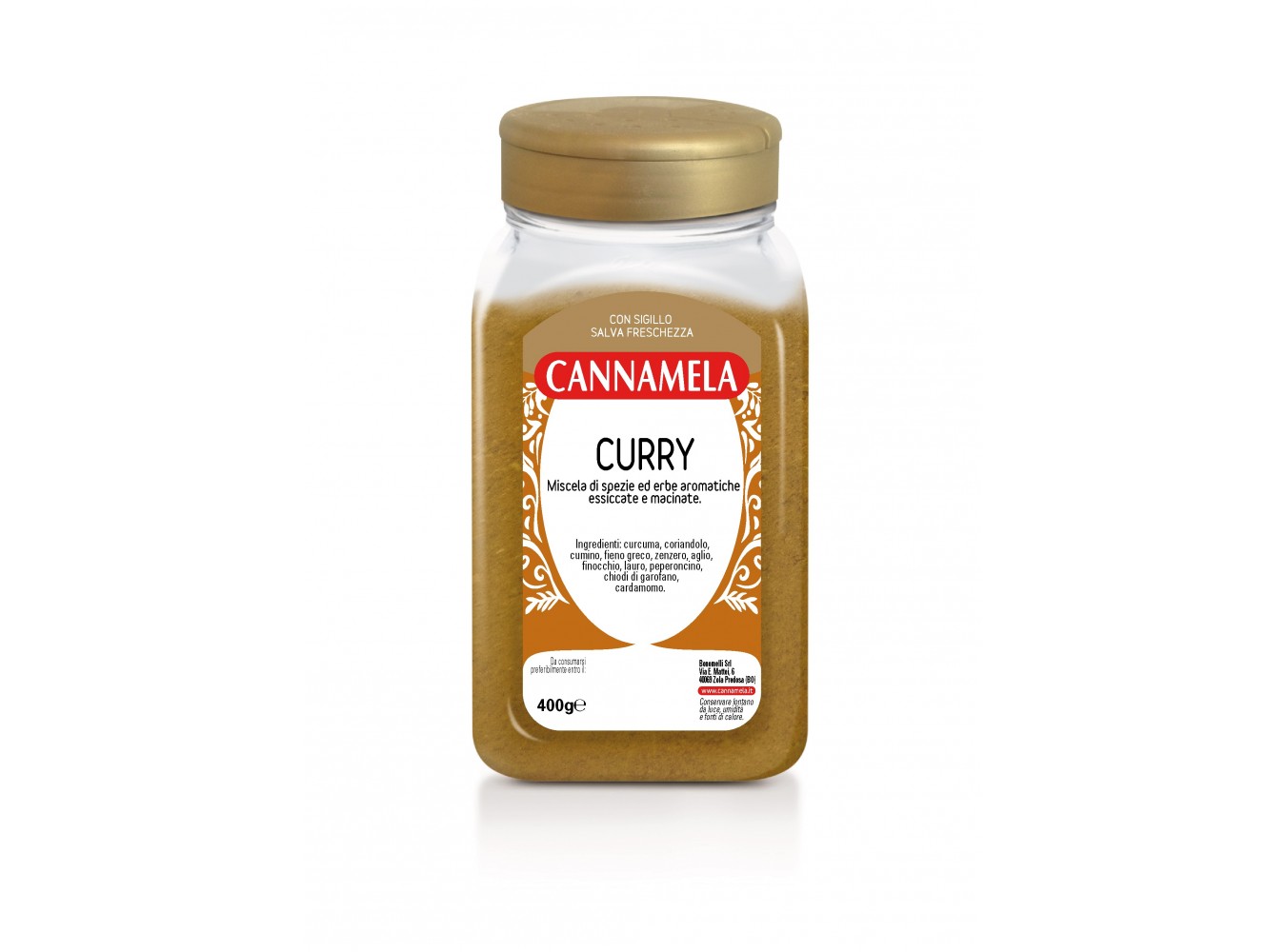 CURRY POLVERE CANNAMELA        GR.400X12