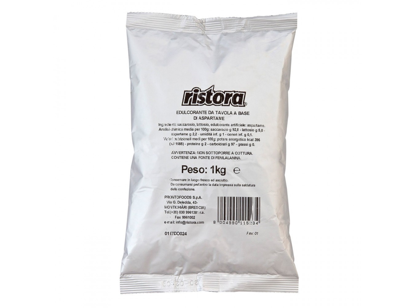 DOLCIFICANTE RISTORA LIGHT       KG.1X10