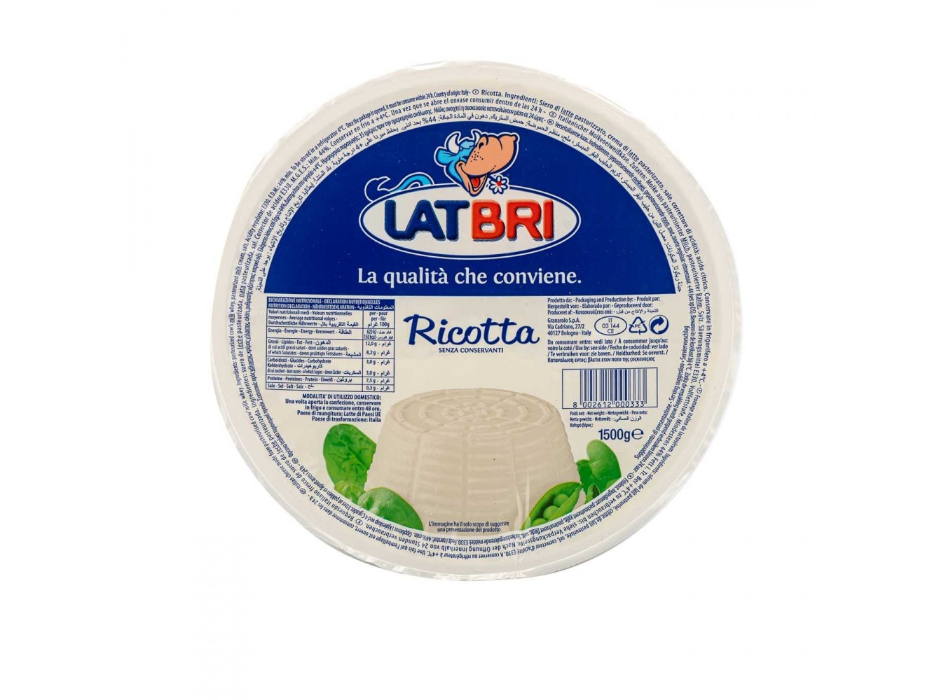 RICOTTA MORO                    KG.1,5X2