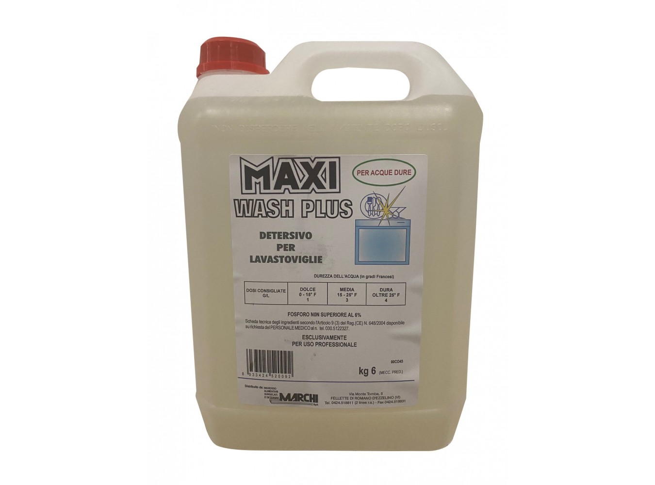 MAXI WASH PLUS 2 LAVASTOVIGLIE    KG.6X4