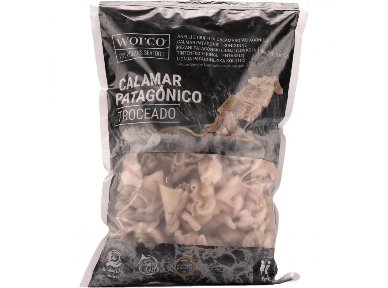 CALAMARI PULITI ANELLI/CIUFF  PZ6X900 GR