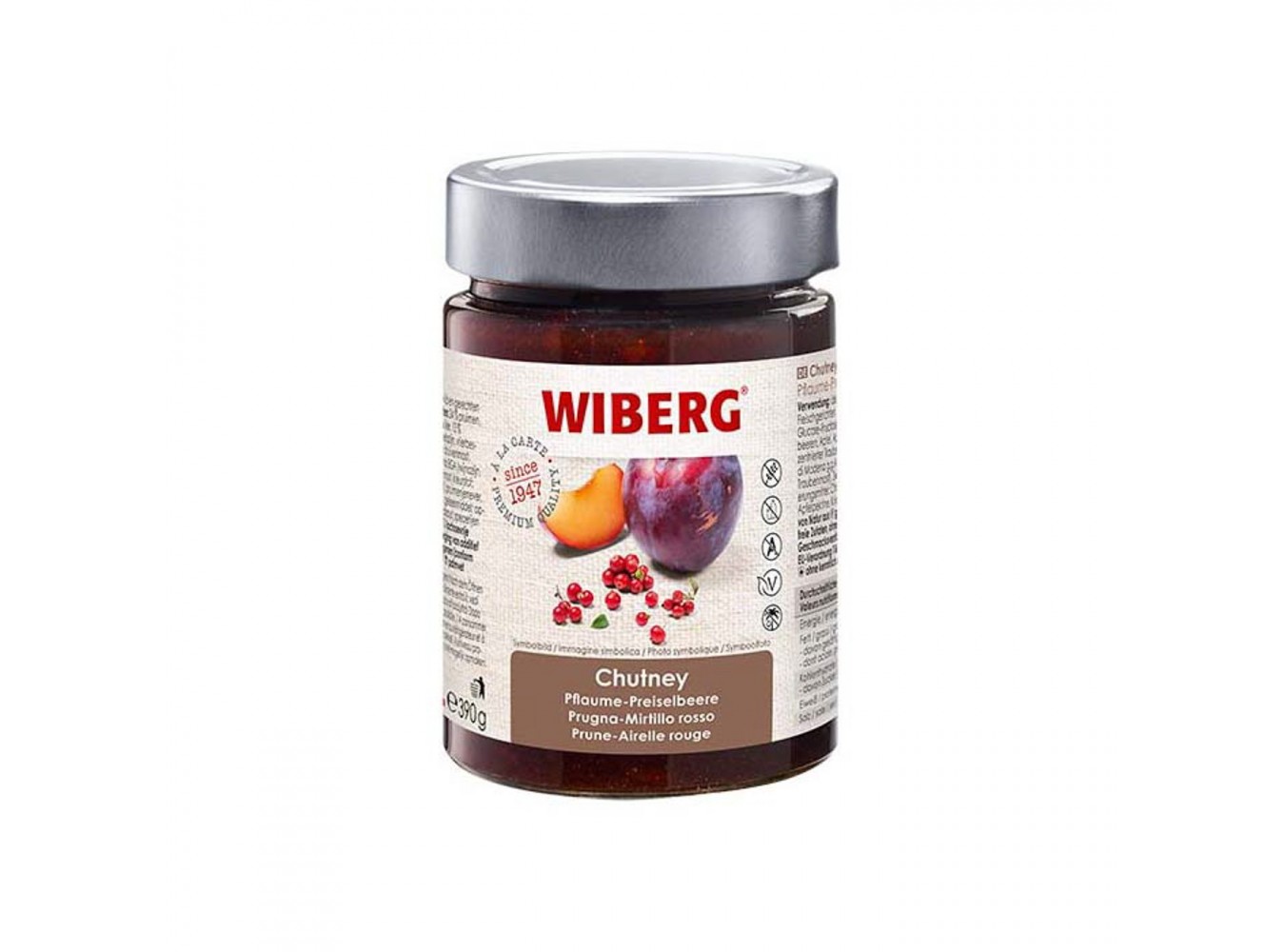 CHUTNEY PRUGNA-MIRTILLO WIBERG  GR.390X3